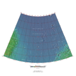 Mare Acidalium dörtgeninin topografik haritası