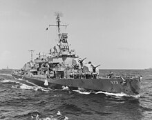 USS Harrison (DD-573) underway near Ulithi, Caroline Islands, on 5 March 1945 (80-G-309053).jpg