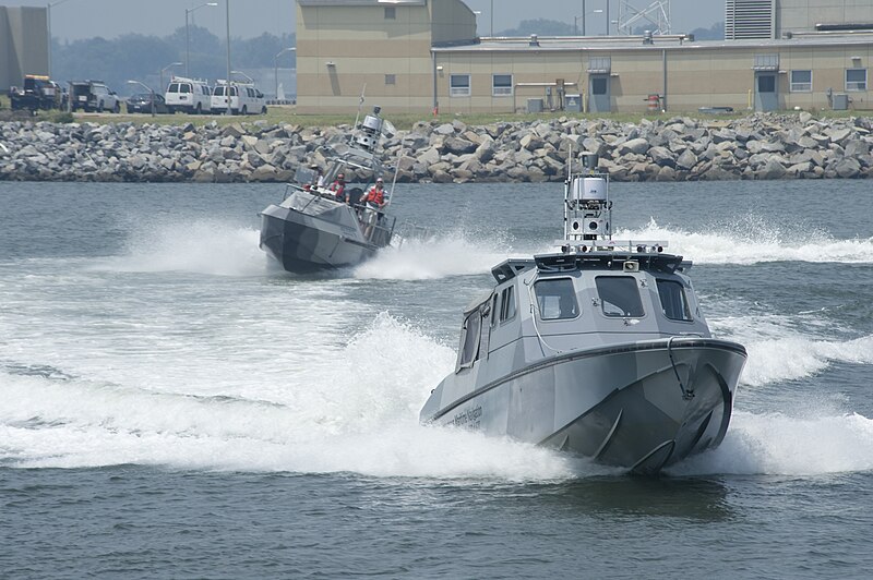 File:US Navy 110720-N-ZZ999-070 Autonomous Maritime Navigation 1 (AMN1) and Autonomous Maritime Navigation 2 (AMN2) patrol for intruders during Trident.jpg