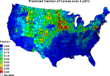 Radon Gas Level Chart