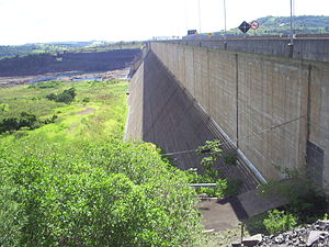 Wasserkraftwerk Salto Caxias, Bild von 2008