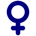 Venus symbol (heavy blue).svg