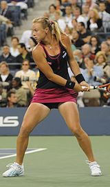 Vera Dushevina victorious over Medina Garrigues Vera Dushevina 2009.jpg