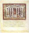 Vergilius Vaticanus - BAV Lat.3225 - f60v - troian emissaries before latinus.jpg