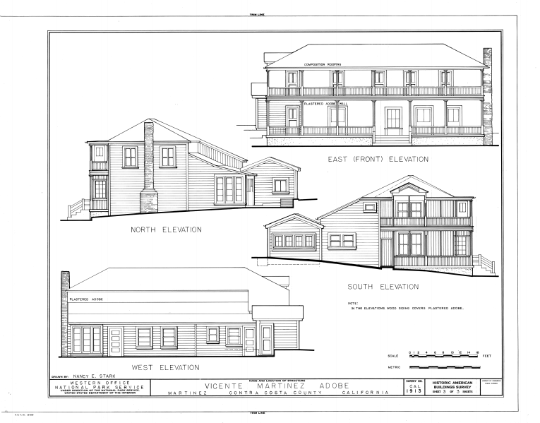 File:Vicente Martinez Adobe, Pleasant Hill and Franklin Canyon Roads, Martinez, Contra Costa County, CA HABS CAL,7-MART,2- (sheet 3 of 3).png