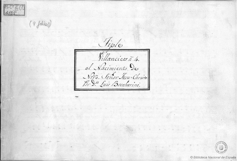 File:Villancicos al Nacimiento de N(ues)tro Señor Jesu-Christo de L. Boccherini (1783).pdf