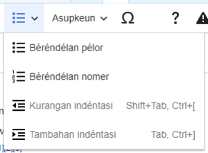 VisualEditor Toolbar Lists and indentation-su.png