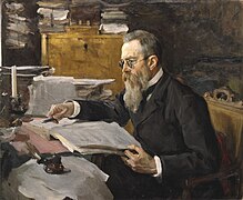 Retrat de Nikolái Rimski-Kórsakov 1898