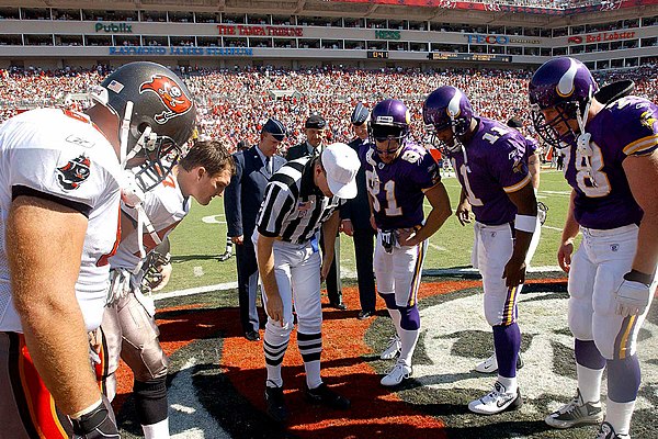 The Tampa Bay Buccaneers, the eventual Super Bowl winners, hosting the Minnesota Vikings in week 9