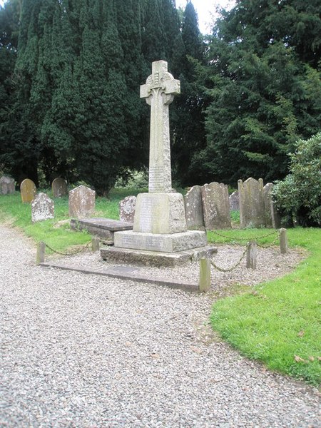 File:War memorial outside St Peter, Stanton Lacy - geograph.org.uk - 1443264.jpg