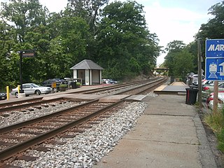 <span class="mw-page-title-main">Washington Grove station</span> MARC rail station in Washington Grove, Maryland, United States