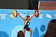 Deutsch: Gewichtheben bei den Olympischen Jugendspielen 2018; Tag 2, 10. Oktober 2018; Jungen 62 kg English: Weightlifting at the 2018 Summer Youth Olympics at 8 October 2018 – Boys' 62 kg