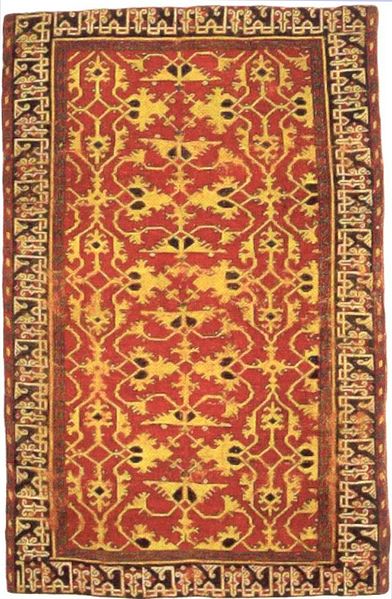 File:Western Anatolian knotted woll carpet with Lotto patern 16th century Saint Louis Art Museum vertical.jpg