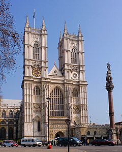 Westminsterské opatství ze západu