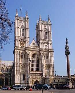 Westminsterské opatství ze západu