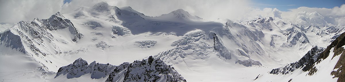 Mountain Wildspitze (engl. "Wild peak") in Tyrolia in the Alps, with 3.768 m the second highest mountain in Austria