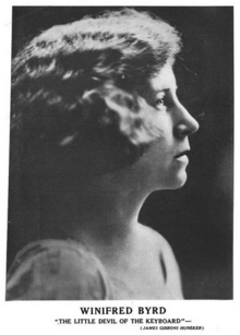 Winifred Byrd, from a 1919 publication