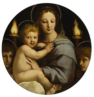 <i>Madonna of the Candelabra</i> Painting by Raphael