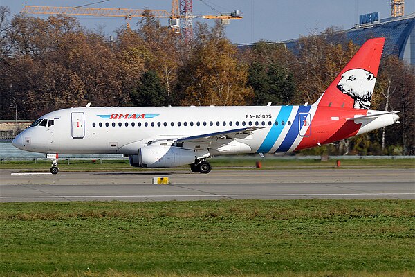 Yamal Airlines Sukhoi Superjet 100, in Roshchino International Airport