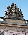 Deutsch: Figurengruppe auf dem Zeughaus in Berlin-Mitte. This is a photograph of an architectural monument. It is on the list of cultural monuments of Berlin, no. 09095948