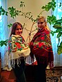 Дівчата одягнуті до Дня української хустки, Бар, 20201203 01