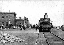 Паровоз на старом вокзале Ставрополь в 1897 году
