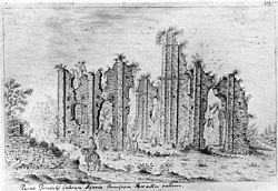 Руїни собору Федорівського Вотча монастиря за малюнком А. ван Вестерфельда 1651 р..jpg