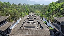 Aerial view of Enshi Tusi Imperial City