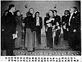 蔣總統、李副總統就職後在國大會堂特設禮堂受駐華各國使節道賀。圖為法大使代表領團向蔣總統致賀詞情形。