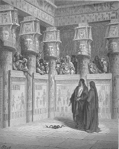 File:032.Moses and Aaron Appear before Pharaoh.jpg