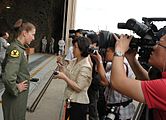 Jammie interviewed at Osan Air Base