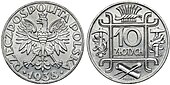 10 zlotych 1938 klamry aluminium PROBA.jpg