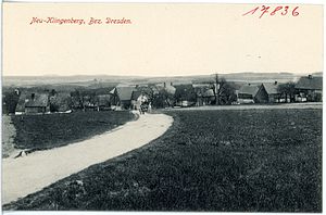 View from Neuklingenberger Höhe to Neu-Klingenberg, 1914