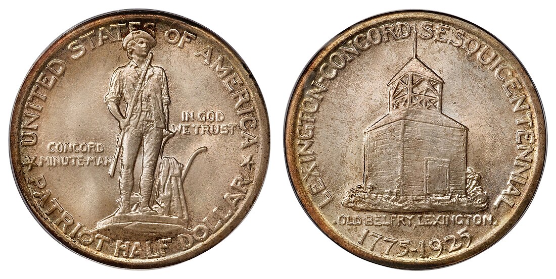 Lexington–Concord Sesquicentennial half dollar