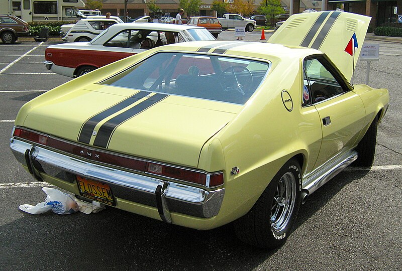 File:1968 AMC AMX yellow 390 auto md-sr.jpg