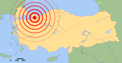 A földrengés epicentruma