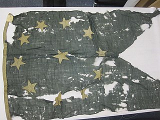 Pennant of Admiral Franklin Buchanan used at Battle of Mobile Bay, Alabama, 1864