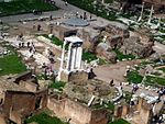 Foto av Vestatemplet på Forum Romanum.