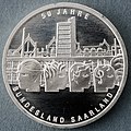 10€ GM, Deutschland 2007, 50 Jahre Bundesland Saarland, Bildseite