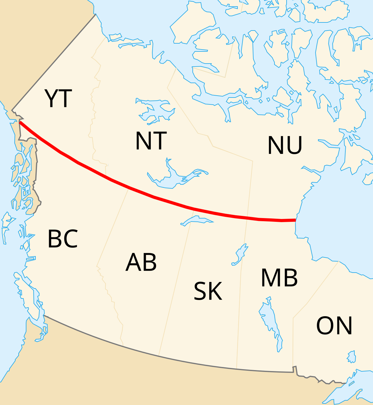 60 параллель. 60-Я параллель Северной широты. Канада широта. Параллель Канады. Карта Канады с параллелями.