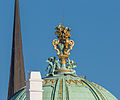 Central statues of the dome of the Michaelertrakt of Hofburg Palace in Vienna