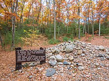 A quote from Henry David Thoreau at Walden Woods A Lesson in Nature.jpg