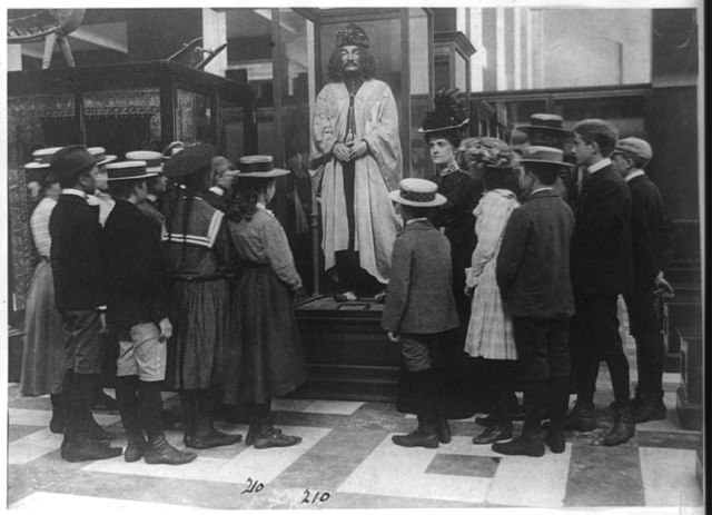 A school field trip to the Smithsonian Institution, c. 1900