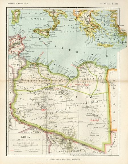 Map showing the "Provincia di Derna" in 1939 Italian Libya Administrative subdivision of Italian Libya.jpg