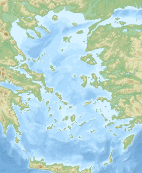 Voir sur la carte topographique de la mer Égée