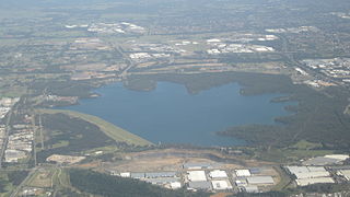 Prospect Reservoir Dam in Western Sydney, New South Wales