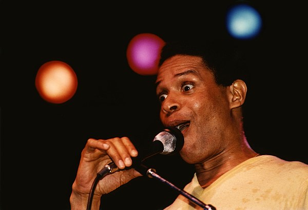 Al Jarreau during a concert (in West Germany) in early 1981