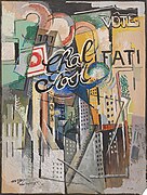 Albert Gleizes, 1915, Chal Post, oil and gouache on board, 101.8 x 76.5 cm, Solomon R. Guggenheim Museum, New York