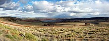 Alcova Reservoir, from Wyoming Highway 220. AlcovaPanorama.jpg