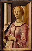 Botticellijev Portret dame (Smeralda Brandini), 1470.-1475.